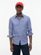 Tommy Hilfiger Royal Blue Gingham Shirt MW0MW36395 0MV