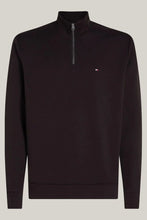 Load image into Gallery viewer, Tommy Hilfiger Black 1/2 Zip Sweat mw0mw36510 bds