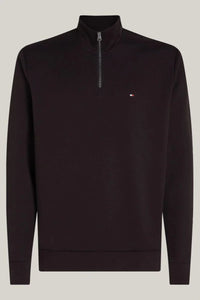 Tommy Hilfiger Black 1/2 Zip Sweat mw0mw36510 bds