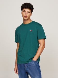 Tommy Jeans | Regular Fit Badge Tee in Seawater Green | DM0DM17995 CWG