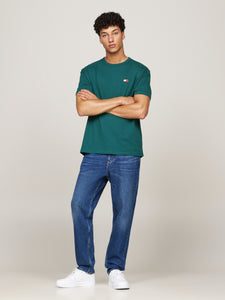 Tommy Jeans | Regular Fit Badge Tee in Seawater Green | DM0DM17995 CWG