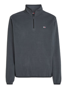 Tommy Jeans | Polar Fleece Half Zip in Charcoal | DM0DM20508 PUB