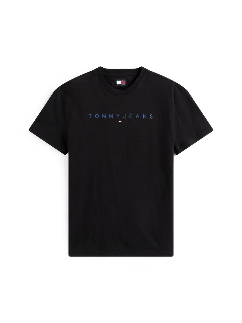 Tommy Jeans Black Linear Tee dm0dm20744 0gk
