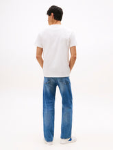 Load image into Gallery viewer, Tommy Jeans | Regular Fit Linear Logo Tee in Ecru | dm0dm20744 0k5