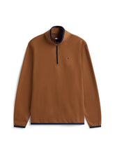Load image into Gallery viewer, Tommy Jeans | Regular Flag 1/2 Zip Fleece in Pecan Nut | dm0dm22076 gvp