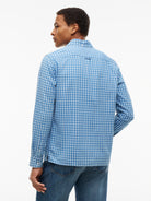 Tommy Jeans Blue Small Check Shirt DM0DM23721 0M6