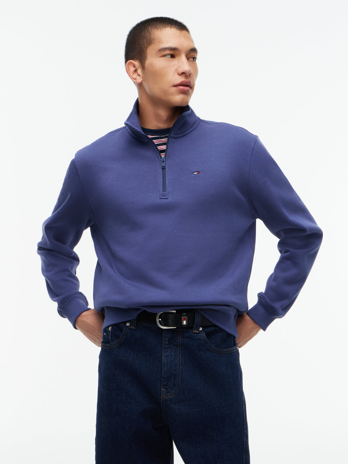 Tommy Jeans Navy Blue Zip Sweat DM0DM20339 DB7