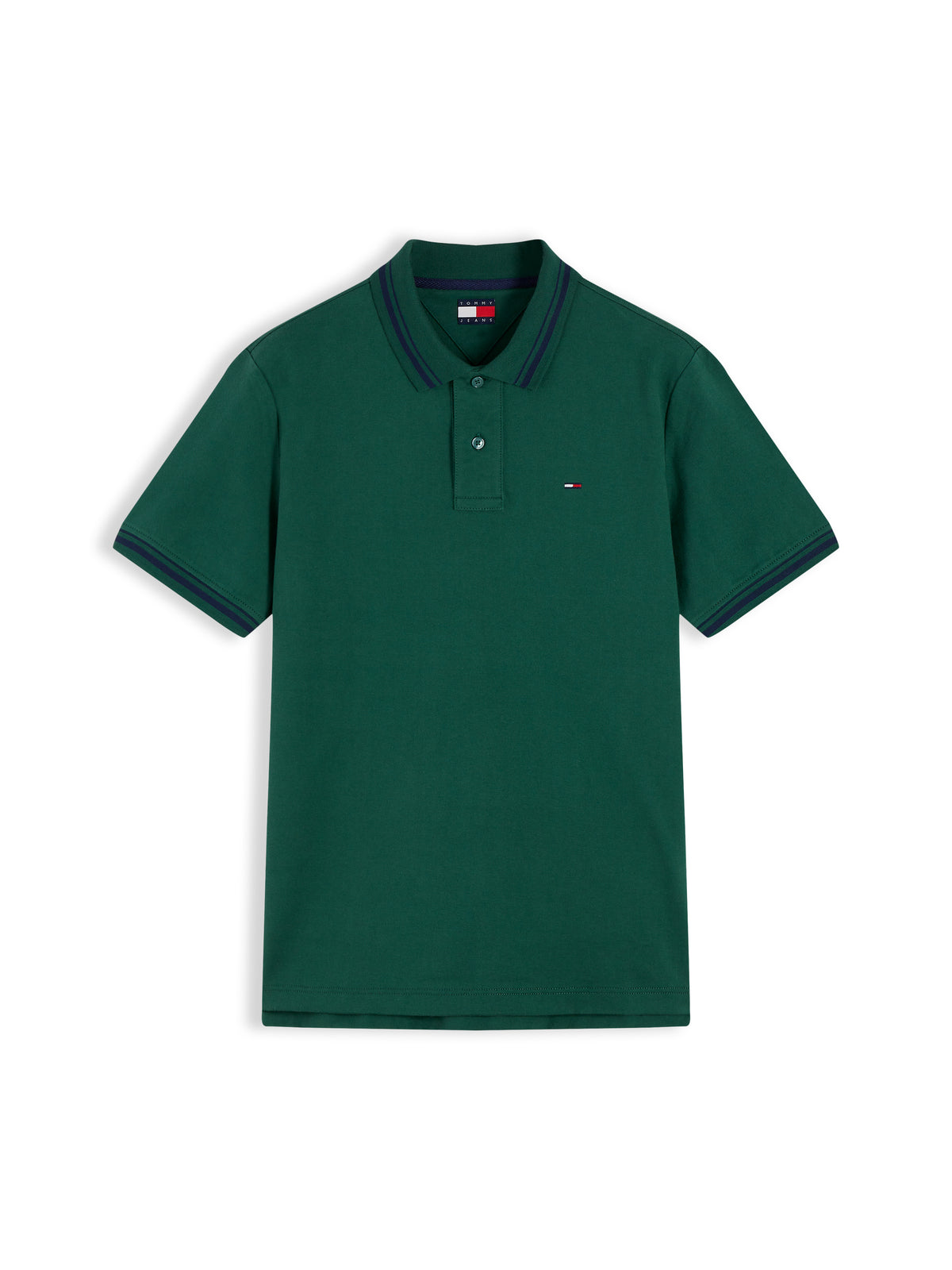 Tommy Jeans Green Polo Shirt DM0DM22700 MBM