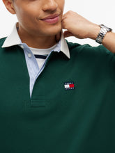 Load image into Gallery viewer, Tommy Jeans Badge Rugby in Velvet Green DM0DM23070 MBM