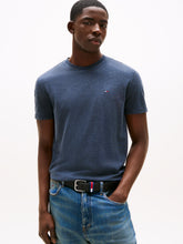 Load image into Gallery viewer, Tommy Jeans | Slim Fit Flag Tee in Navy Night Heather | DM0DM20363 C1G