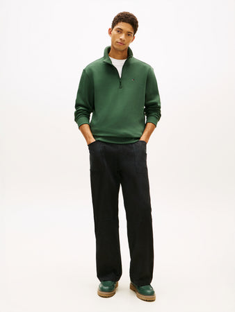 Tommy Jeans Pine Green Zip Sweatshirt DM0DM20339 MBL