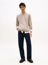 Load image into Gallery viewer, Tommy Jeans | Badge Terry Crew Sweatshirt in Limestone Beige | DM0DM22665 PKE