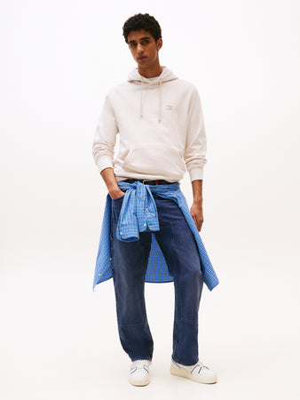 Tommy Jeans | Badge Hoody in Oat Heather | dm0dm21922 afk