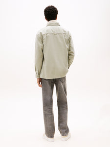Tommy Jeans Overshirt Sage Green dm0dm21698 m1c