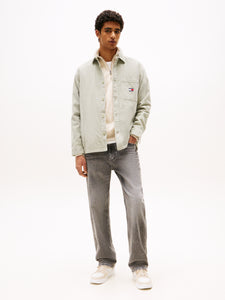 Tommy Jeans Overshirt Sage Green dm0dm21698 m1c