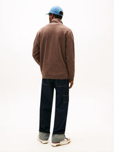 Load image into Gallery viewer, Tommy Jeans | Regular Badge Zip Sweat in Walnut Brown | dm0dm22344 gw1