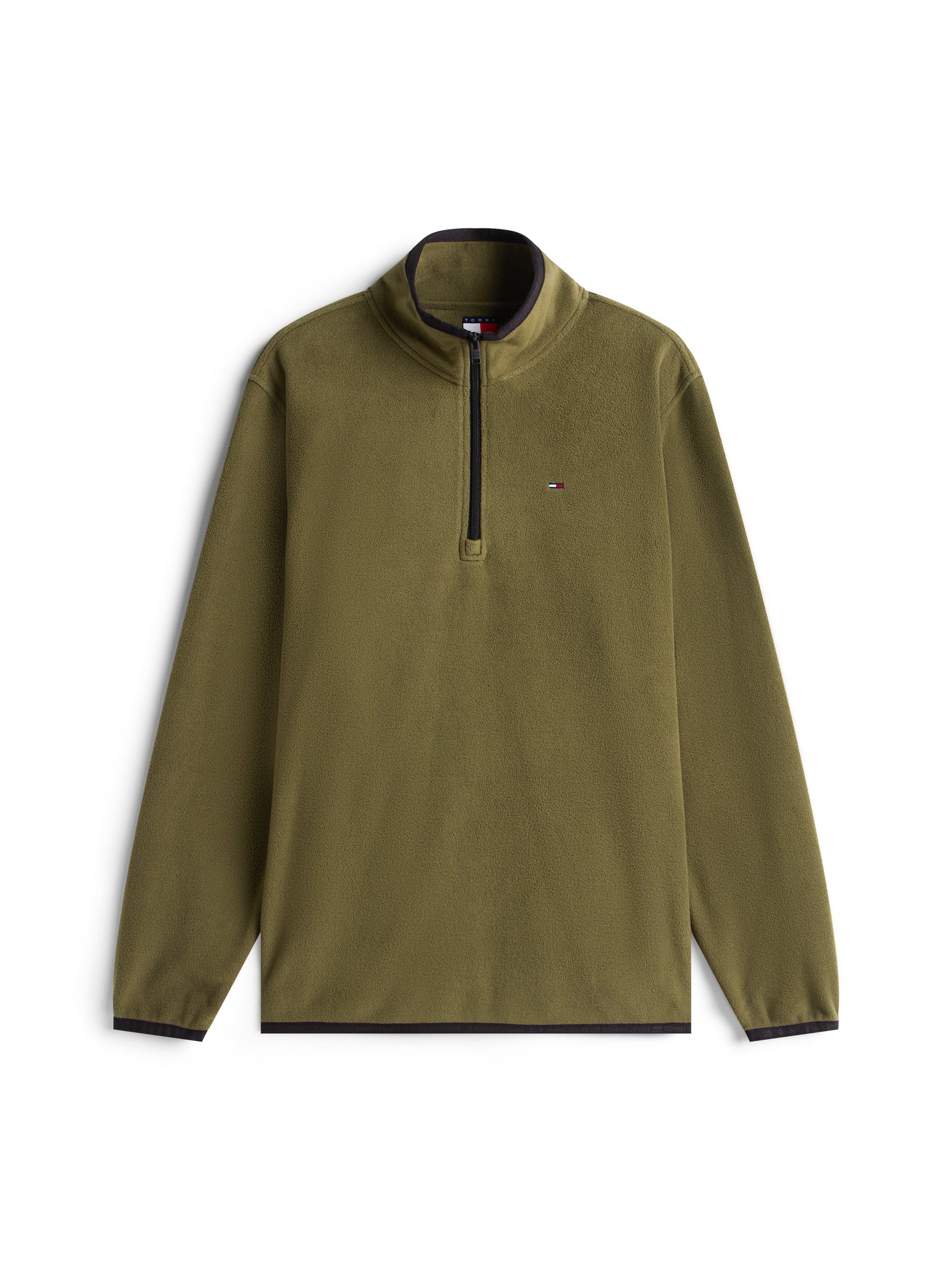 Tommy Jeans Green Fleece Zip dm0dm22340 gy1