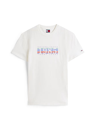 Tommy Jeans Ecru Tee dm0dm22307 YBL