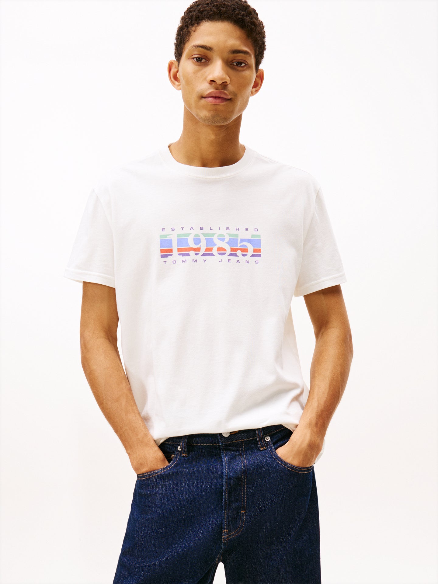 Tommy Jeans Ecru Tee dm0dm22307 YBL