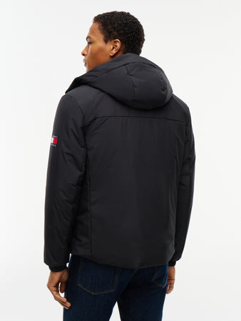Tommy Jeans Black Hooded Jacket DM0DM22065 0gk