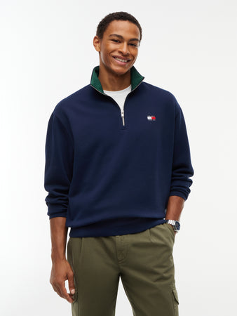Tommy Jeans Navy Zip Sweat DM0DM23605 C1G