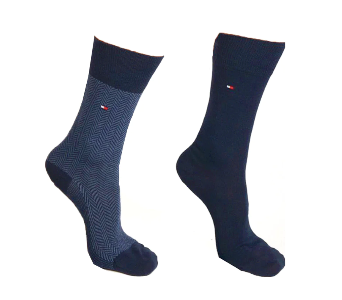 Tommy Hilfiger 701224899001 | 2 Pack Socks in Blue Herringbone