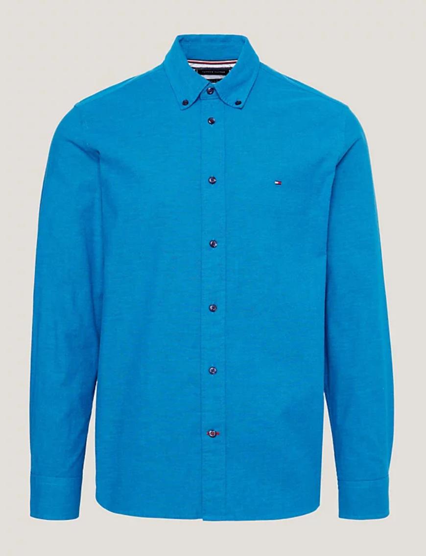 Tommy Hilfiger mw0mw29968 DCC TH Flex Regular Fit Shirt in Blue
