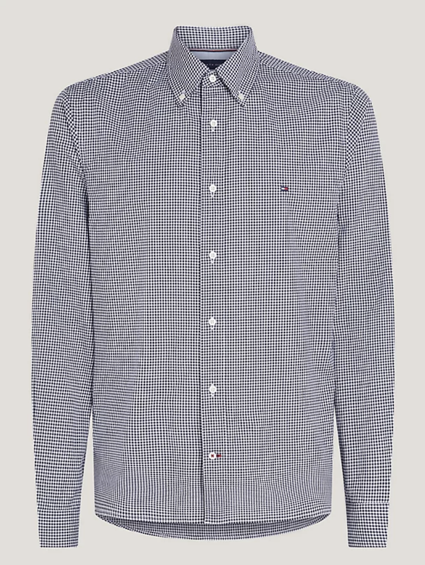 Buy TOMMY HILFIGER Mens Slim Collar Check Shirt