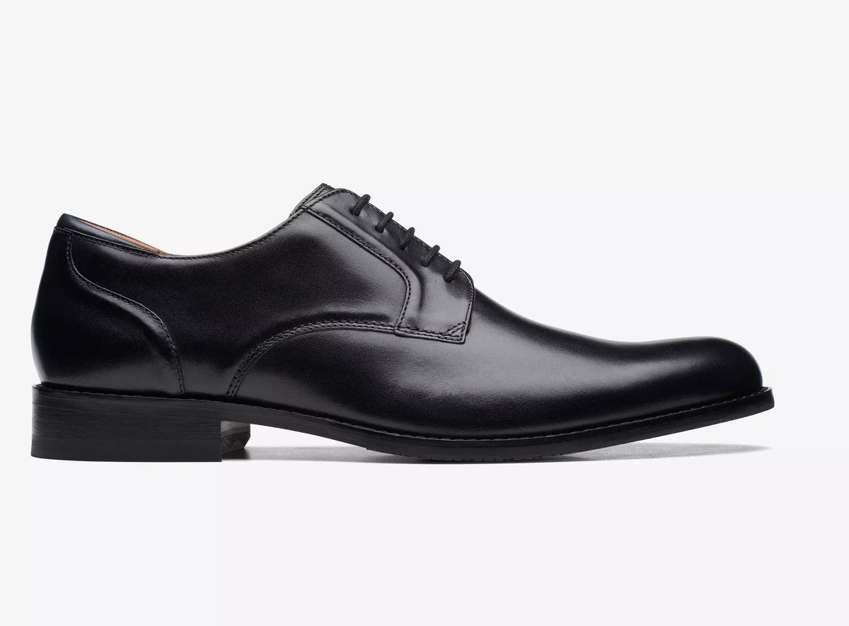 Clarks Black Leather Shoe CraftArlo Lace
