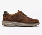 Clarks Leather Shoe in Beeswax Brown Mullan Moc