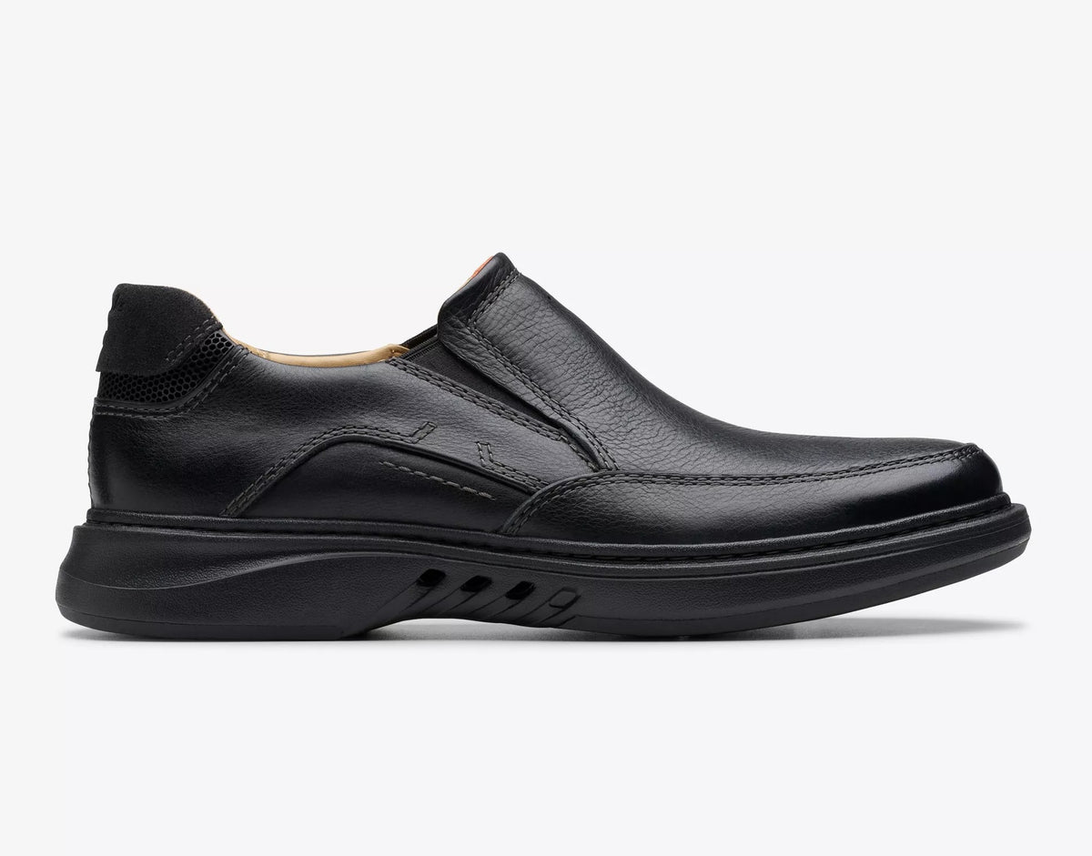 Clarks Black Slip On Shoe Un Briley Step
