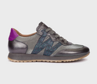Wonders Silver Grey Pink Trainers A-4810 Plomo