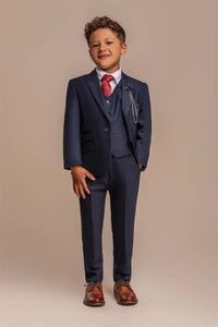 Cavani Caridi Navy 3 Piece Boys Suit