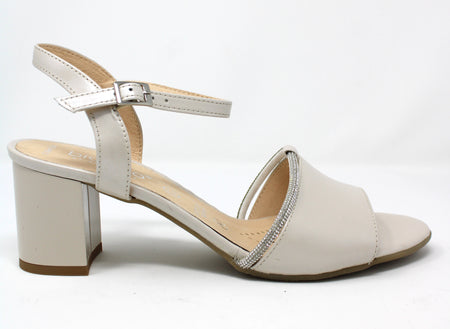 Bioeco Cream Heel Sandals 4040 2380+1661