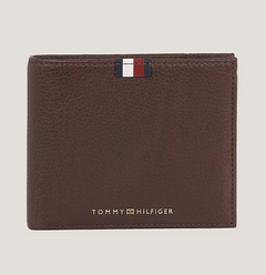 tommy hilfiger leather brown casual regular wallet