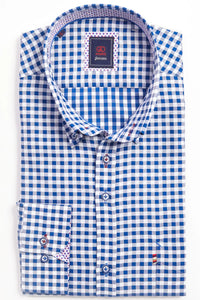 Andre Gingham Rome Navy Blue