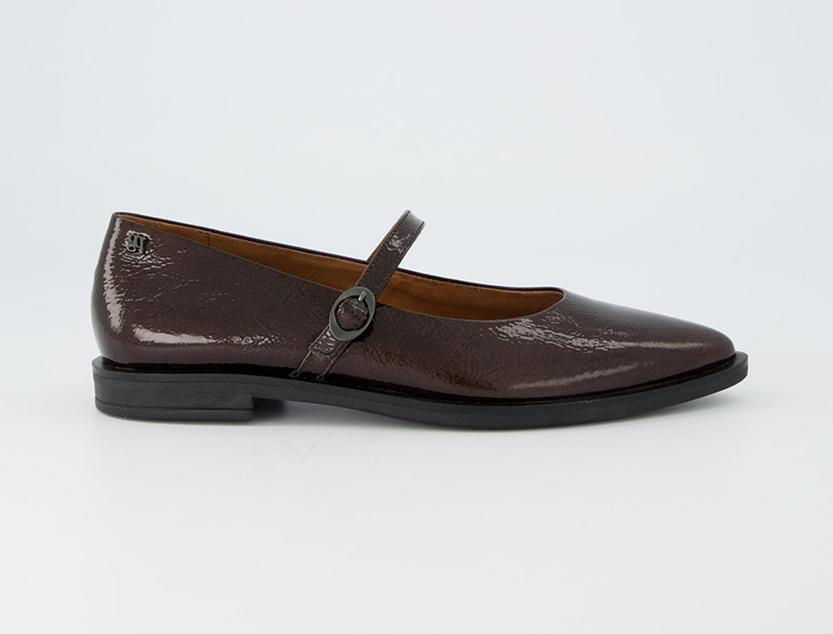 Paul Green Brown Patent Leather Mary Jane 1127 060