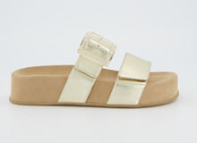 Load image into Gallery viewer, Paul Green Gold Strap Sandals 6157 020