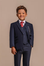 Load image into Gallery viewer, Cavani Caridi Navy 3 Piece Boys Suit