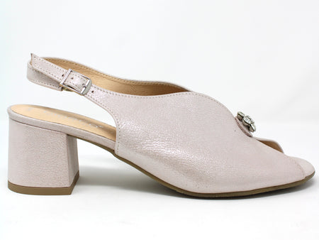 Bioeco Metallic Pink Heel Sandals 4263 2067+1661