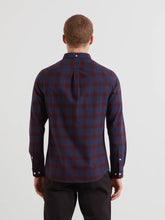 Load image into Gallery viewer, Farah Burgundy Slim Fit Check Shirt F4WFF084 507