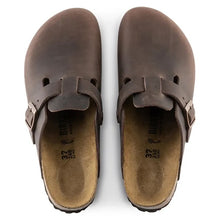Load image into Gallery viewer, Birkenstock | Boston Mens Natural Oiled Leather Clog Sandals in Habanna Brown | 0860131