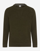 Brax Dark Jungle Green Crew Knit 70-0539 Roy 30
