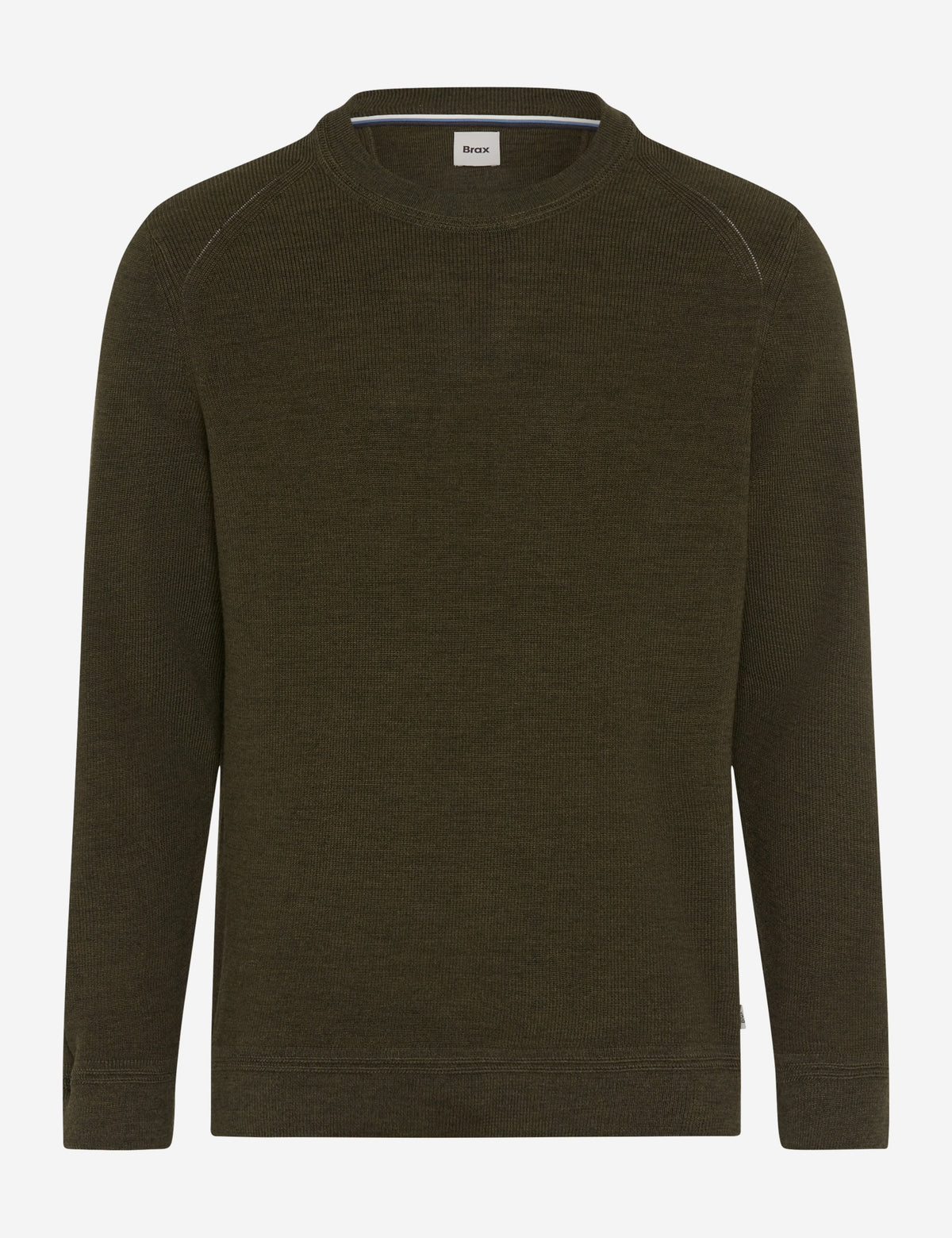 Brax Dark Jungle Green Crew Knit 70-0539 Roy 30
