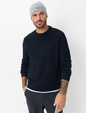 Load image into Gallery viewer, Brax Navy Crew Knit 70-0539 Roy 23