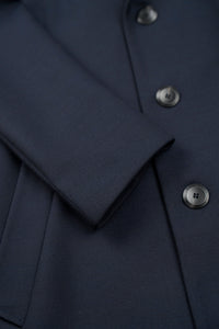 Bugatti | Stretch Fabric Coat in Navy with Insert | 626228 64084 390