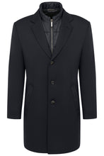 Load image into Gallery viewer, Bugatti | Stretch Fabric Coat in Navy with Insert | 626228 64084 390