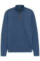 Bugatti Blue Zip Knit 7500 15510e 370