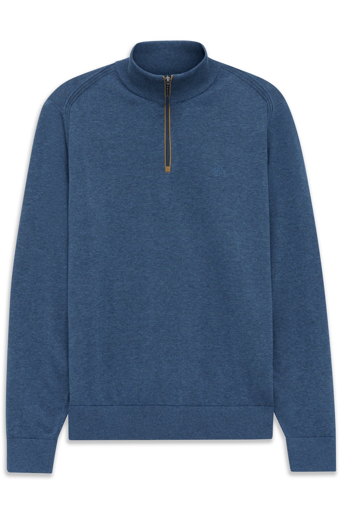 Bugatti Blue Zip Knit 7500 15510e 370