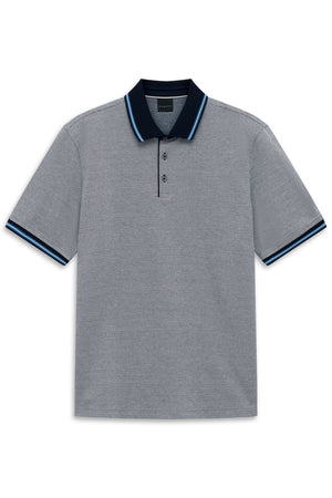 Bugatti Navy Printed Polo 8150 15103e 390